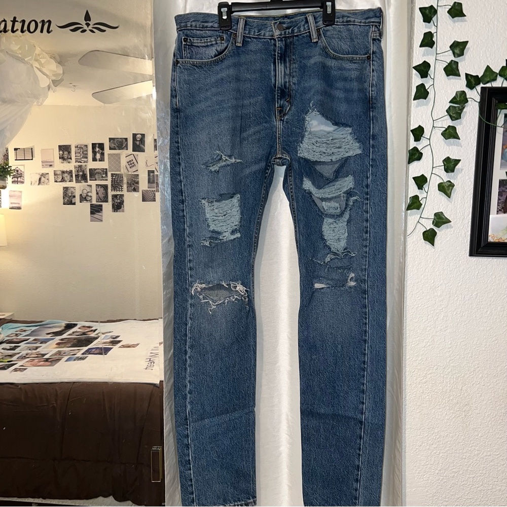 Men Levi Strauss & Co. 510 Distressed: 34x34, Skinny